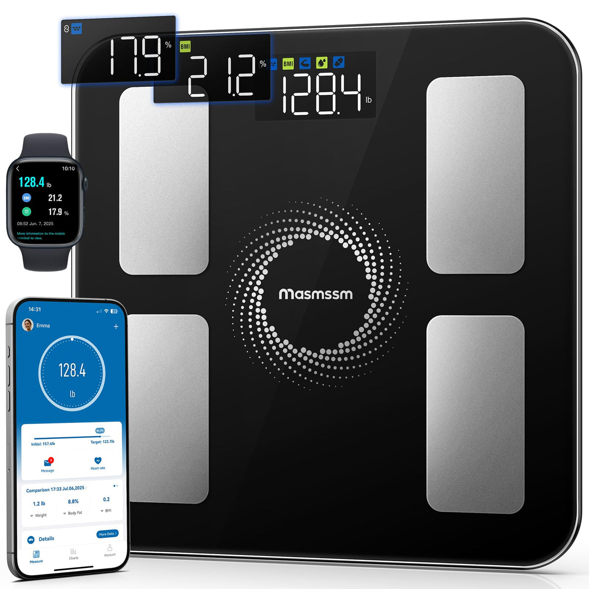 Smart Scale for Body Weight, BMI & Body Fat V66154