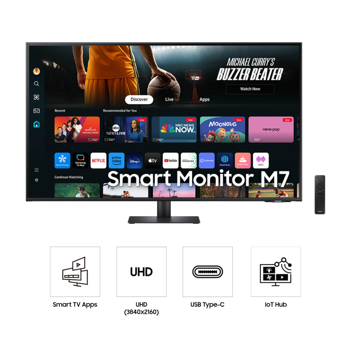 43-Inch 4K UHD Smart Monitor with Speakers S55293