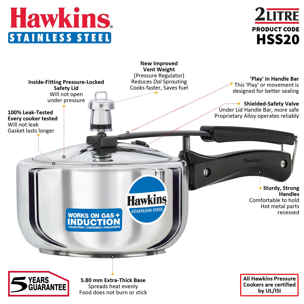 2 Litre Pressure Cooker S3353