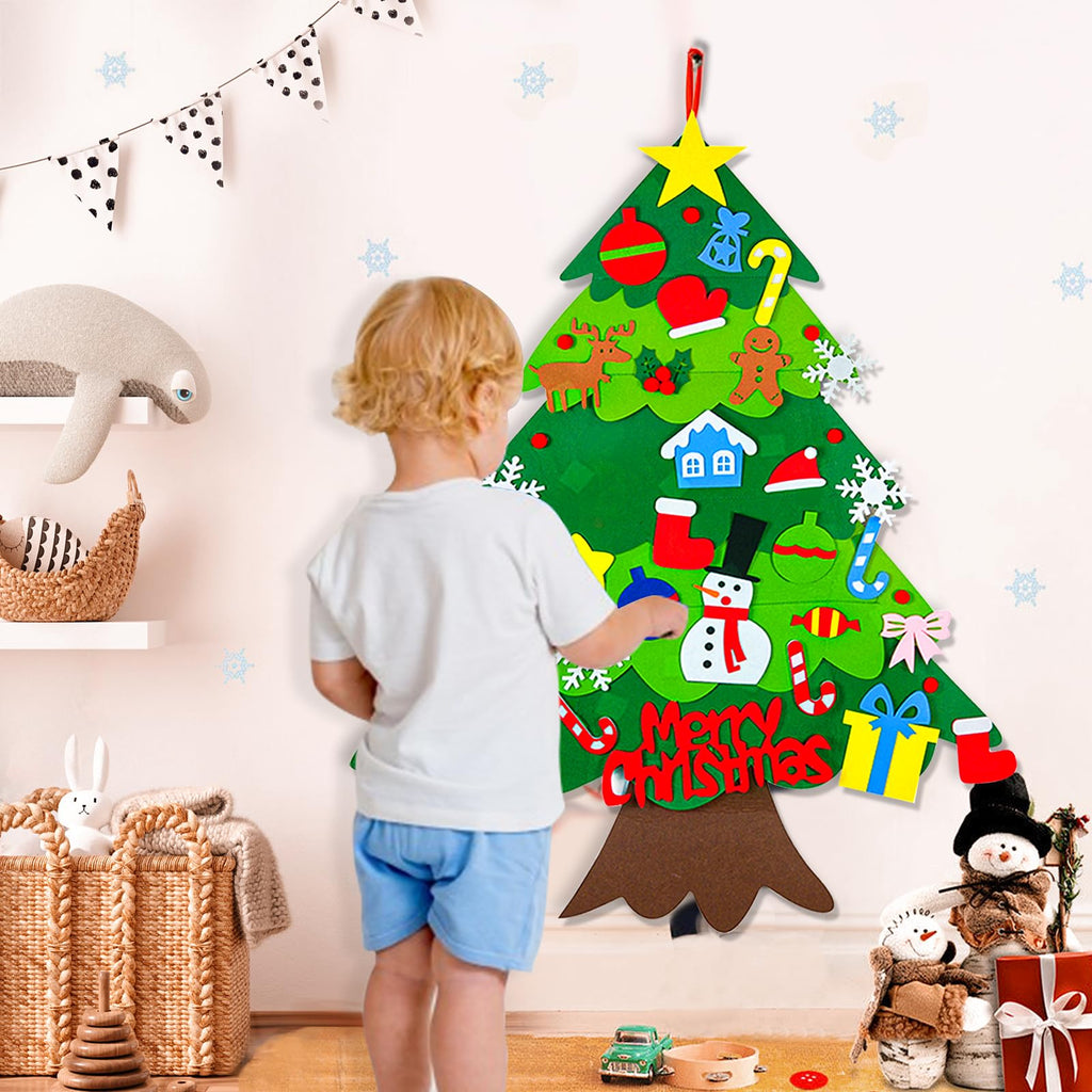 3.15 FT Lighted Felt Christmas Tree X351