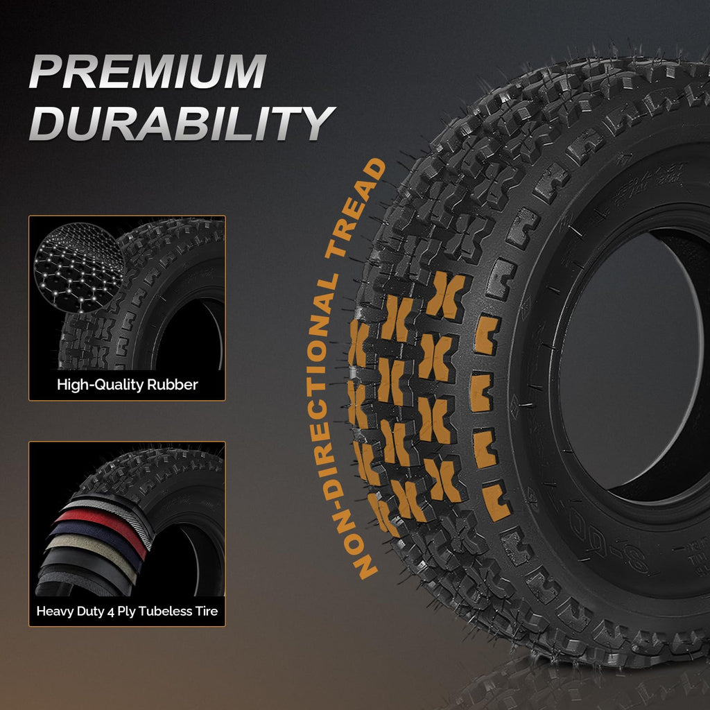Set of 2 19x7.00-8 4 Ply Off-Road Tubeless ATV Tires Z534