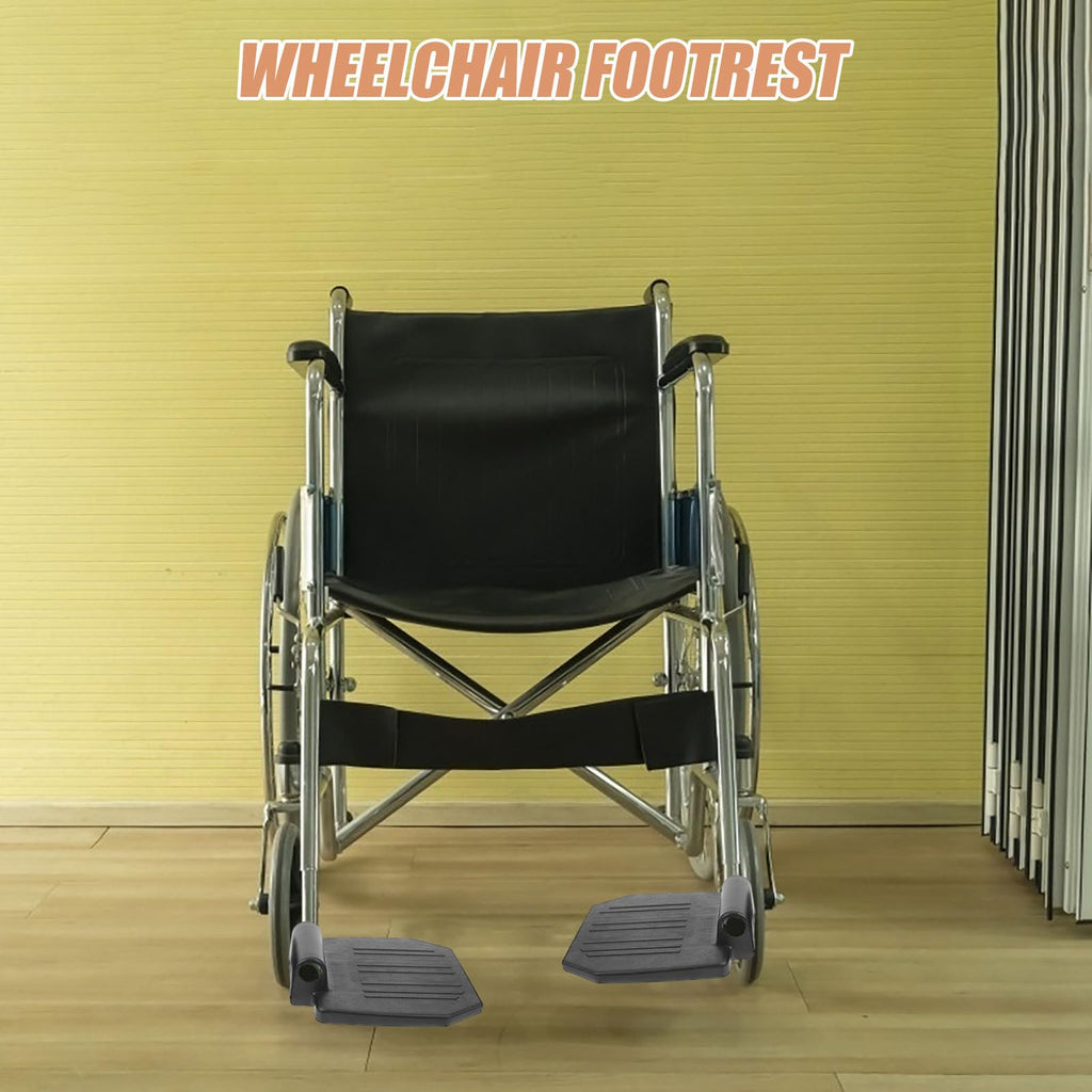 2pcs Heavy Duty Wheelchair Footrest Pedals Replacement Parts M974