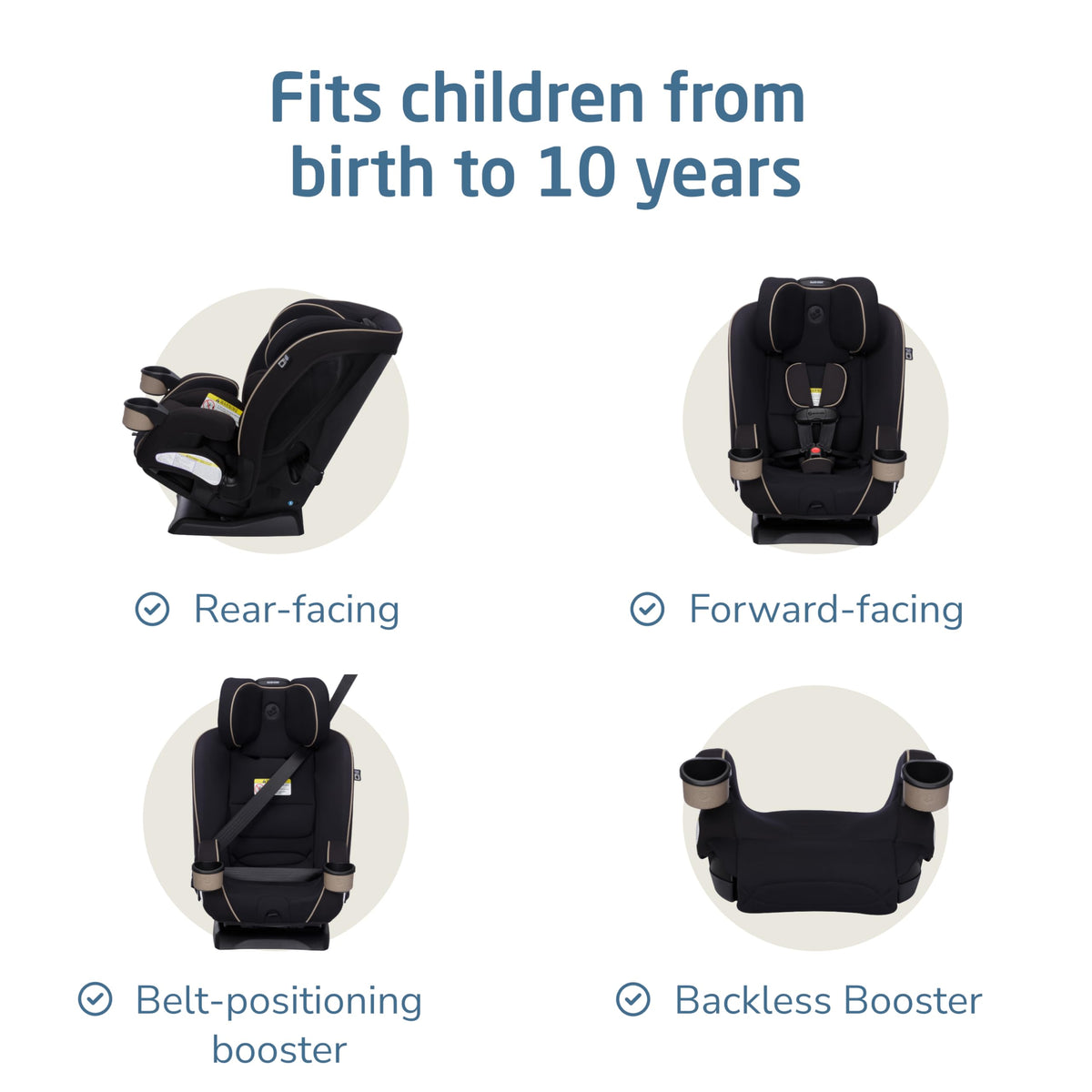 4-in-1 Convertible Car Seat W1644