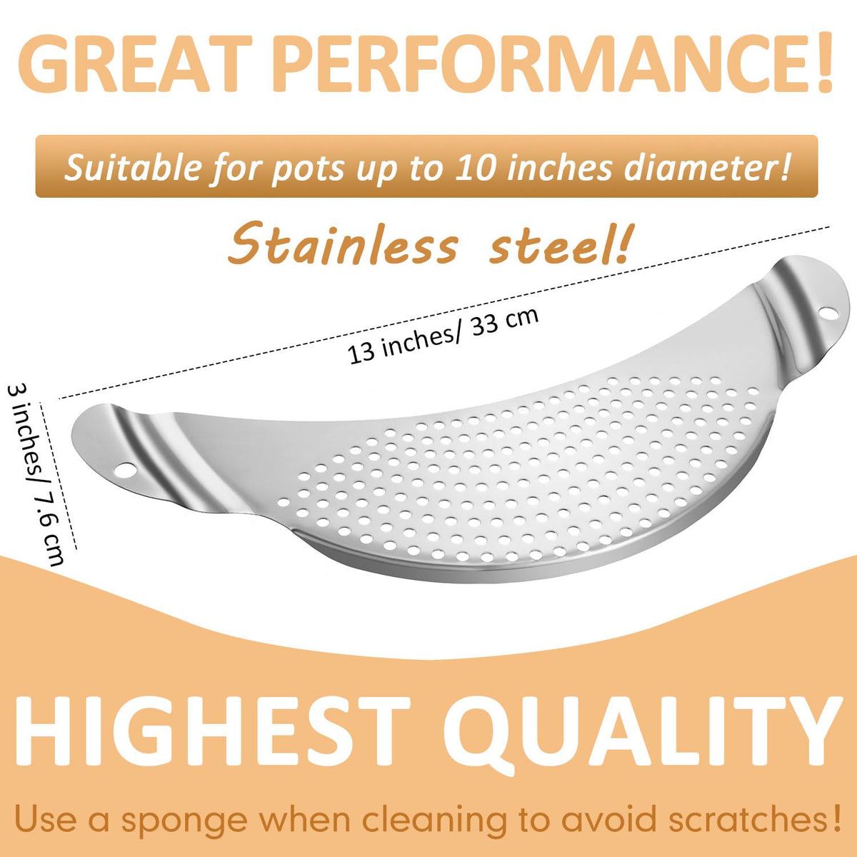 2 Pieces Pot Strainer with Handle M61392