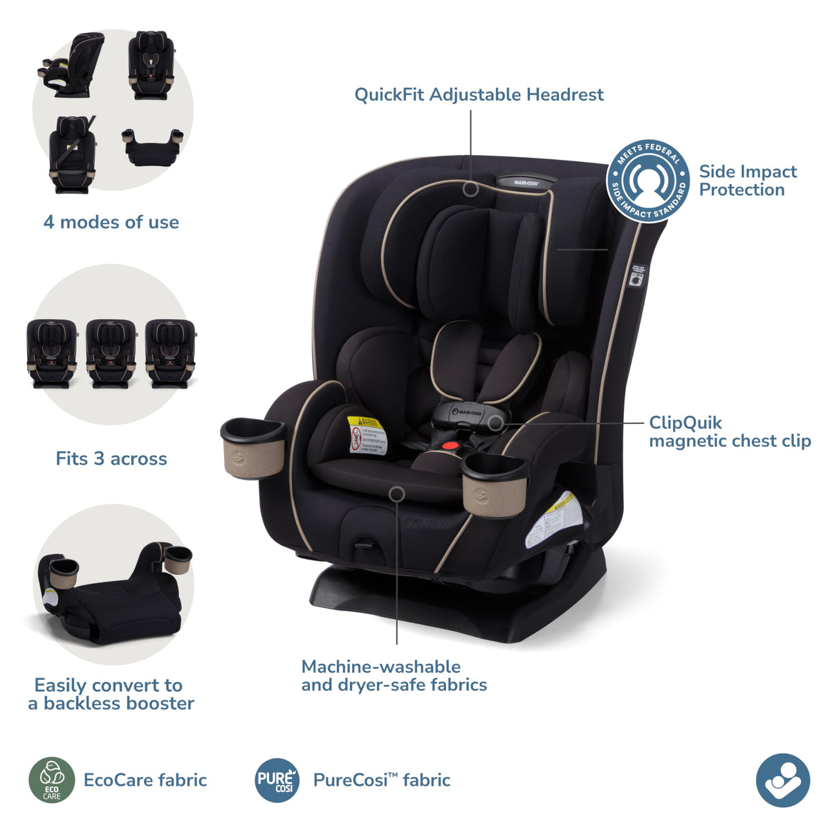 4-in-1 Convertible Car Seat W1644