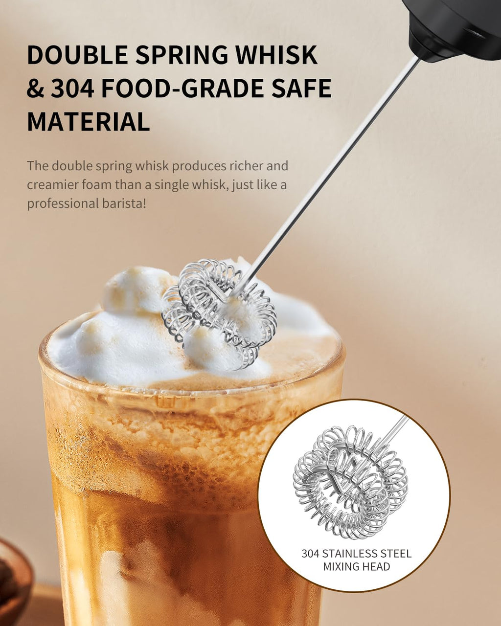 Rechargeable Handheld Milk Frother E20664