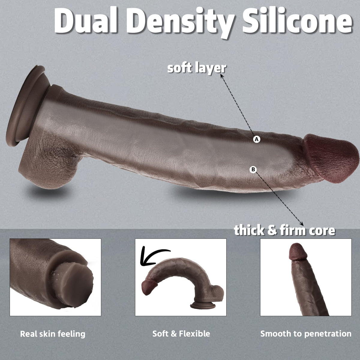 12" Thick Dildo & 8" Dildo B9270