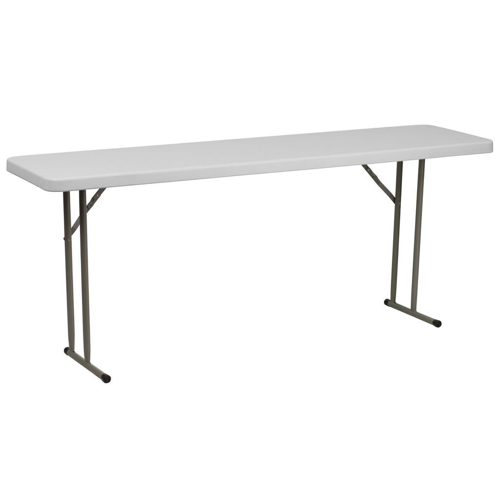 6 ft Plastic Folding Training Table Q25833