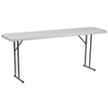 6 ft Plastic Folding Training Table Q25833