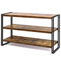 3-Tier Wood and Metal Bookshelf T4991