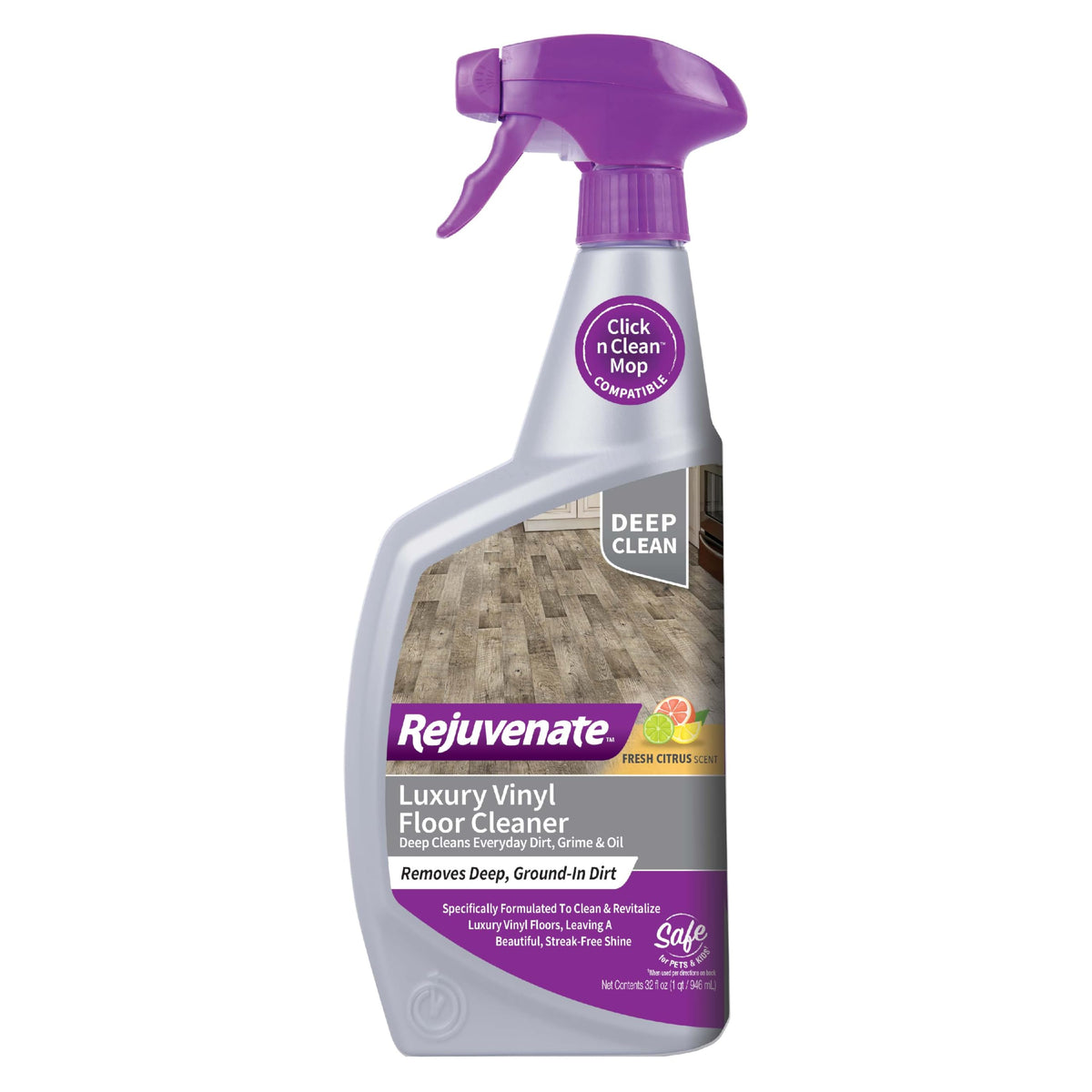 Luxury Vinyl Floor Cleaner, Fresh Citrus Scent, 32 Oz N6161