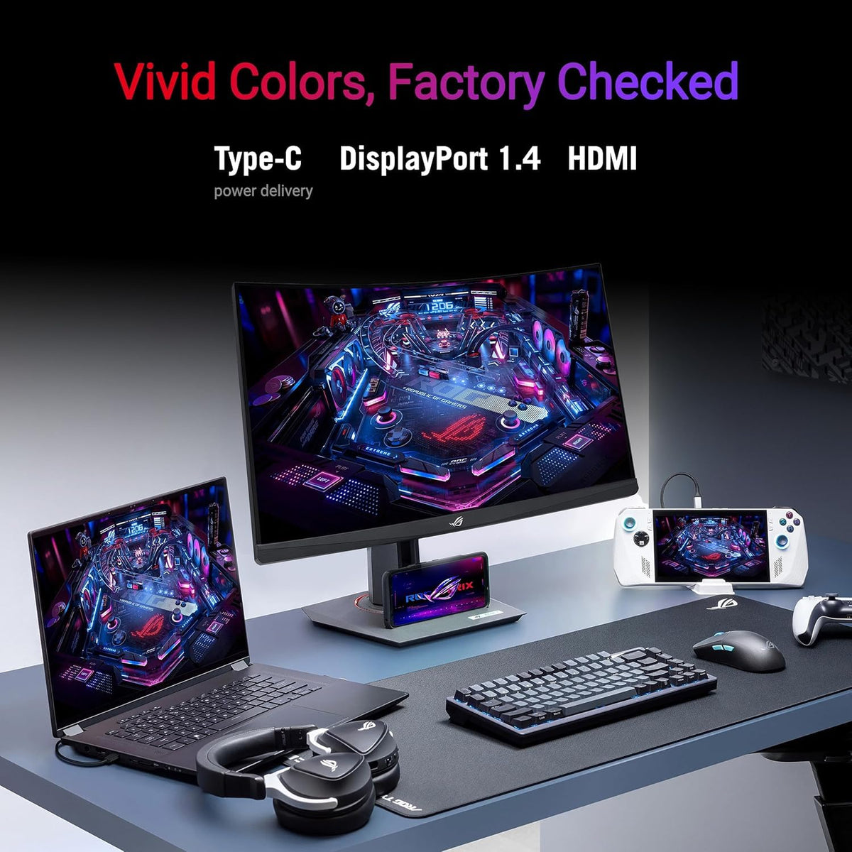 27" Curved 280Hz QHD Gaming Monitor V7125