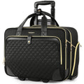 Rolling Laptop Bag with Wheels, 17 Inch Waterproof Black X39449