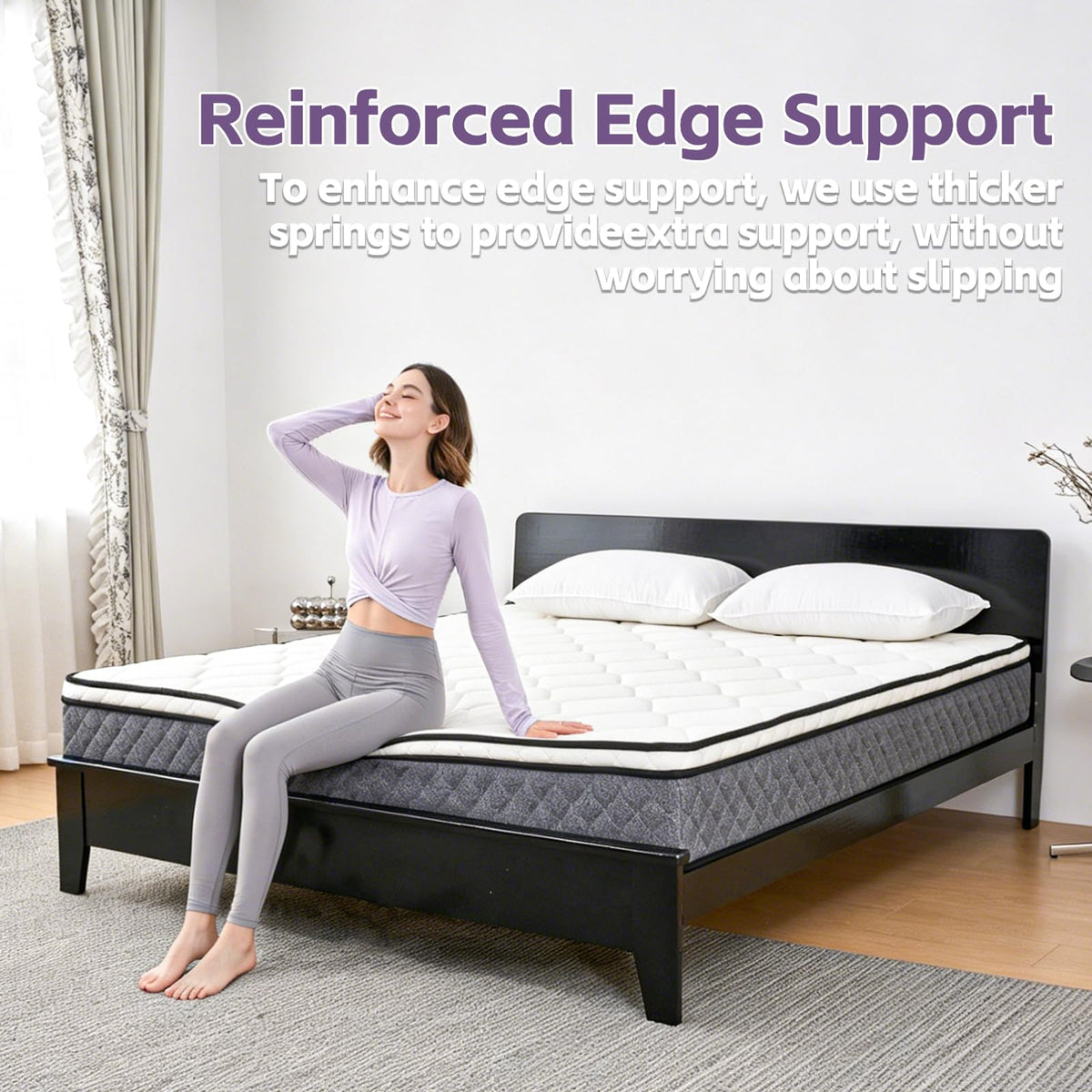 Full Size 12 inch Cooling Hybrid Mattress O8140