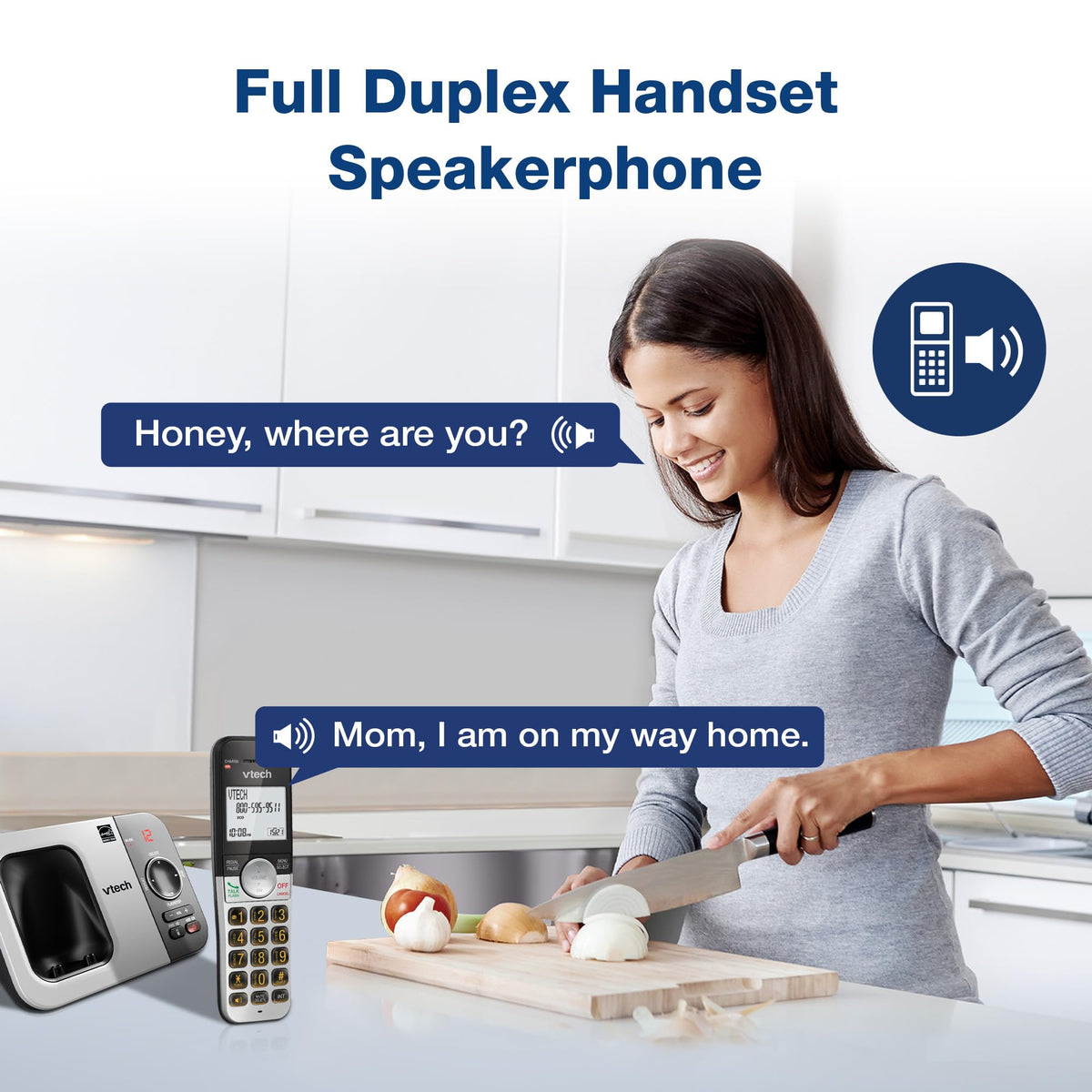 Cordless Home Phone with Answering Machine V7048