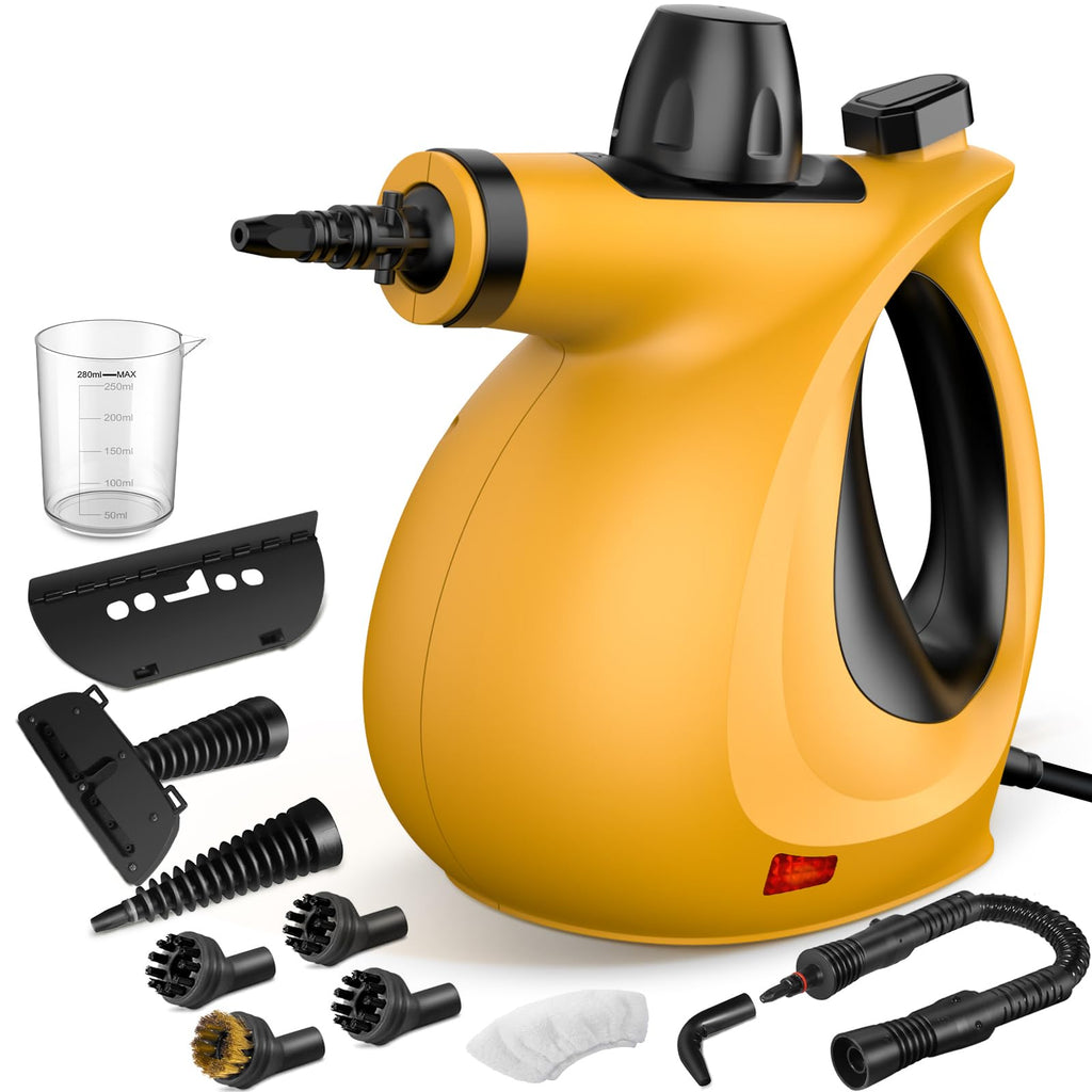 Pressurized Handheld Multi-Surface Natural Steam Cleaner with 12 pcs Accessories R674841