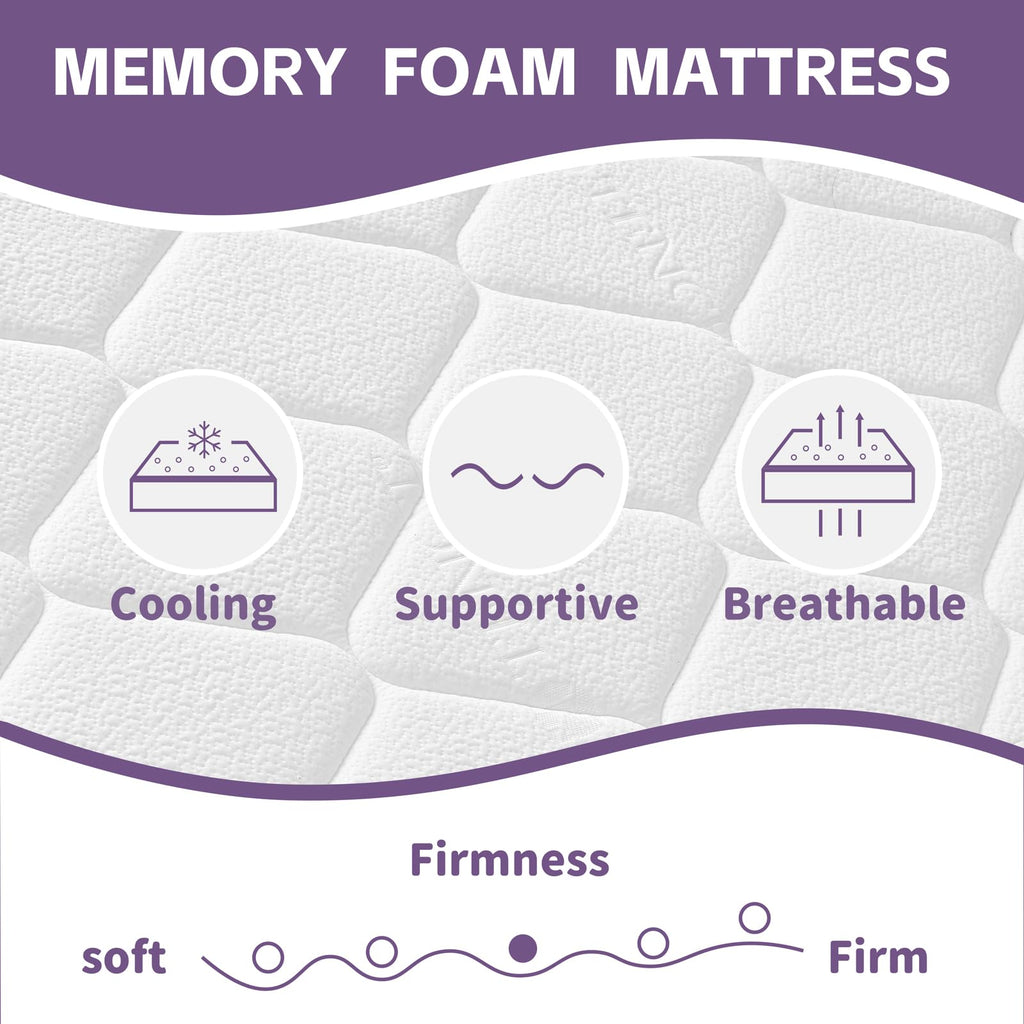 Full Size 12 inch Cooling Hybrid Mattress O8140