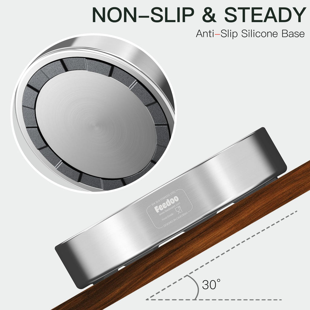 Slow Feeder Dog Bowl 304 Stainless Steel Non-Slip C2909