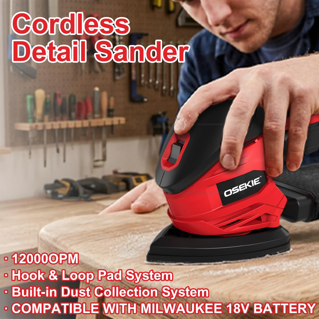 Cordless Detail Sander 12000 OPM F9452