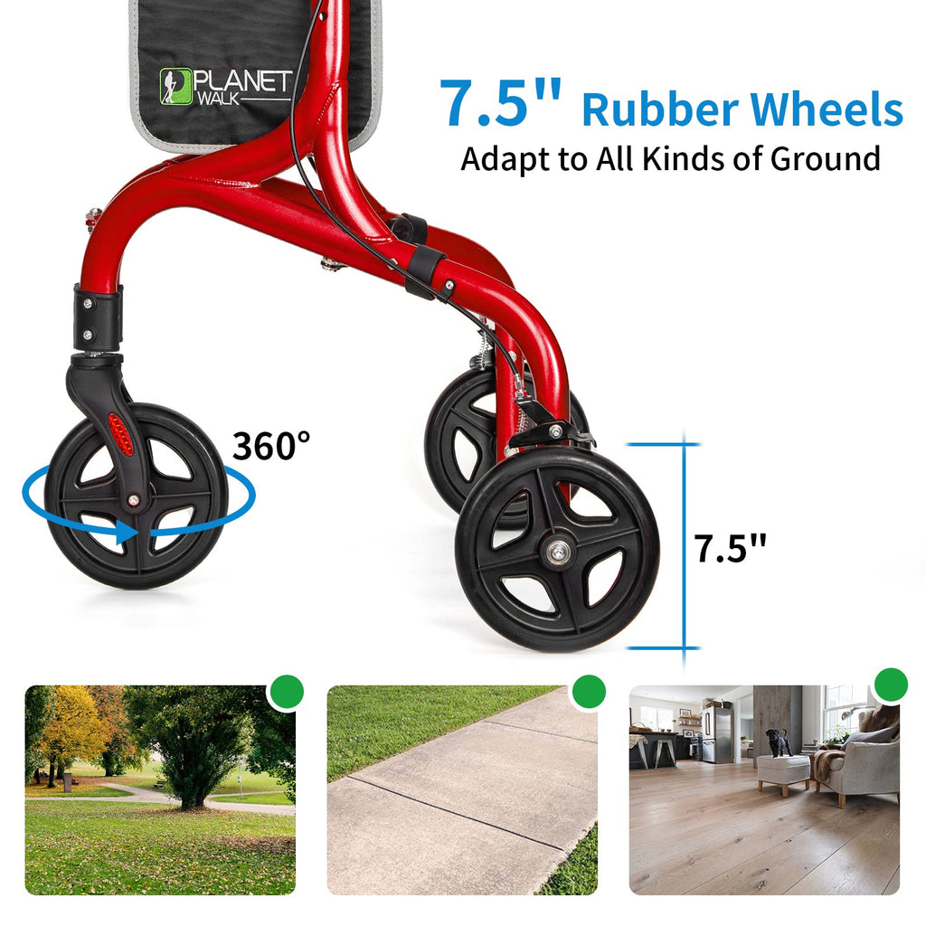 3 Wheel Foldable Aluminum Rollator Walker G597