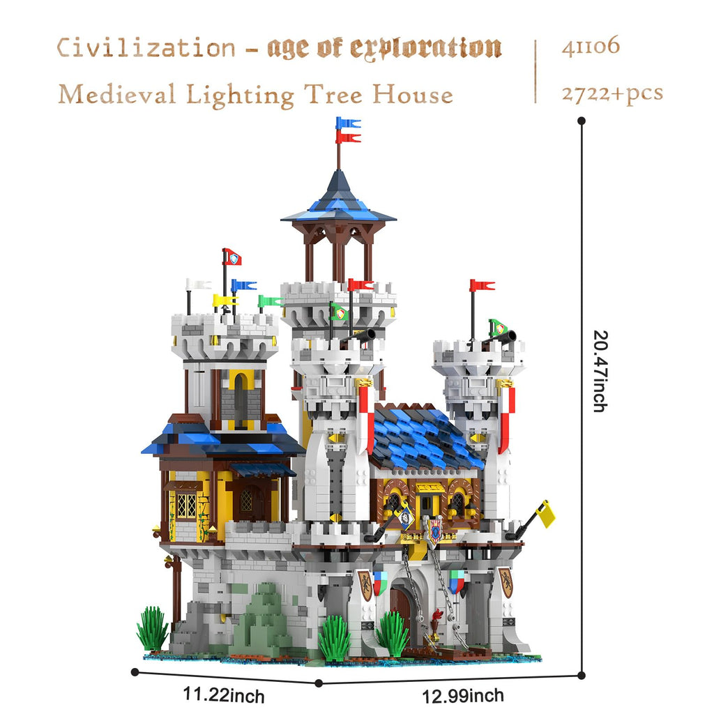 Medieval Castle Building Set with LED Light X871873