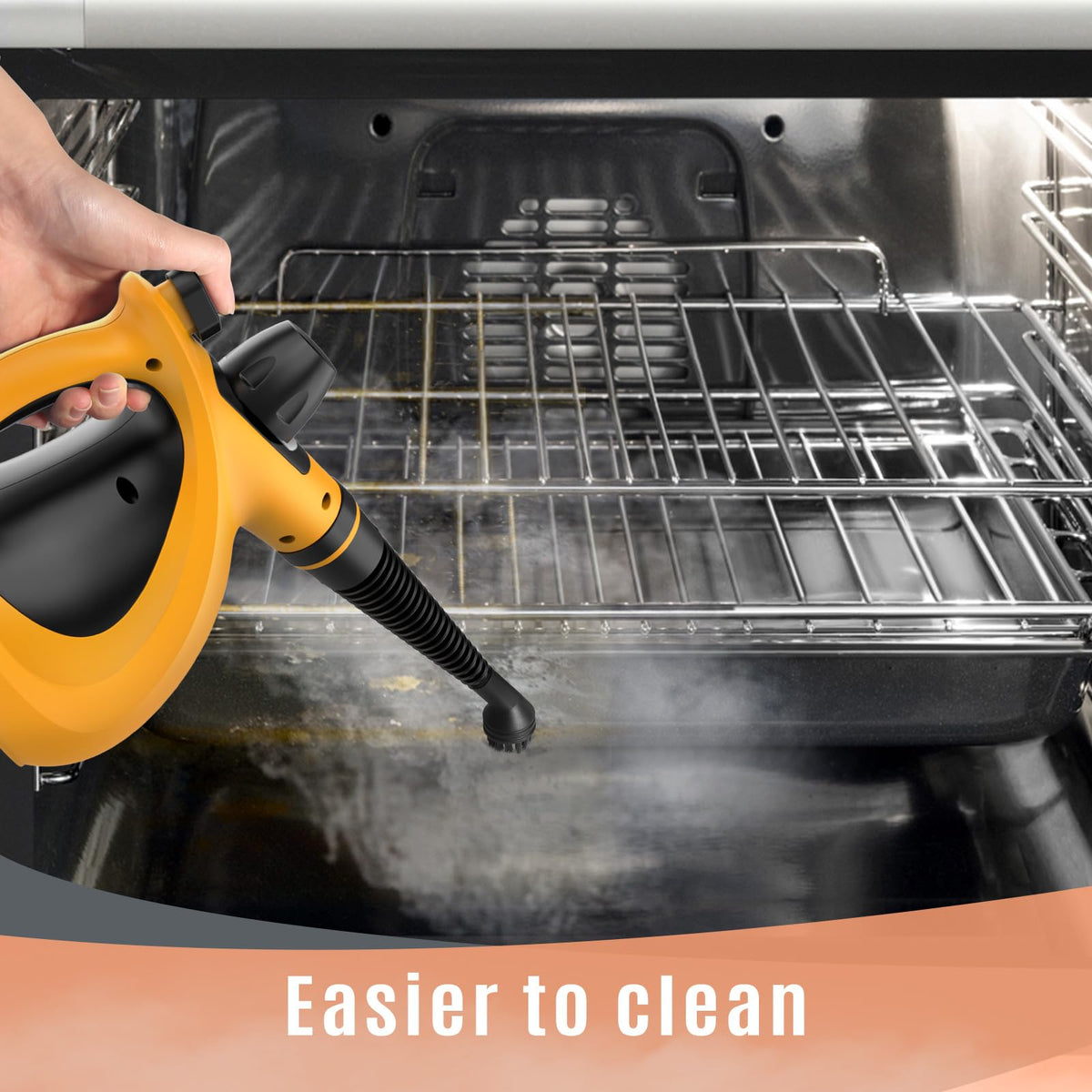 Pressurized Handheld Multi-Surface Natural Steam Cleaner with 12 pcs Accessories R674841