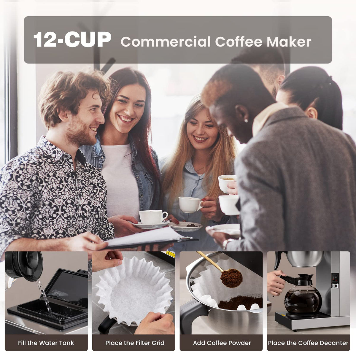 Commercial Pour Over Coffee Maker J895666