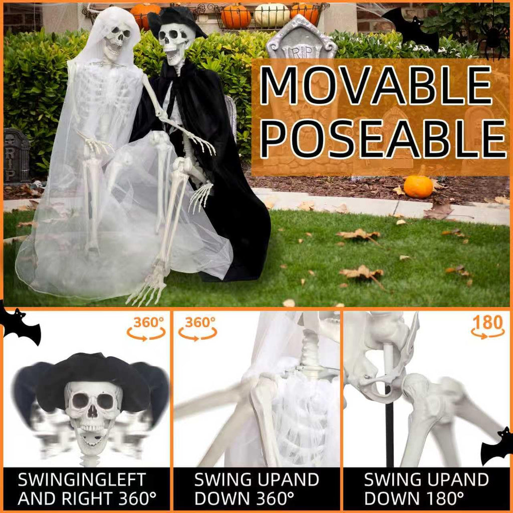 5.4Ft Life Size Skeletons with Stand Y2400