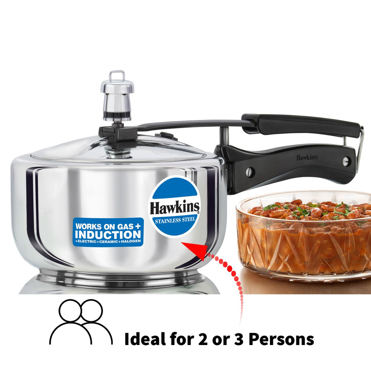 2 Litre Pressure Cooker S3353