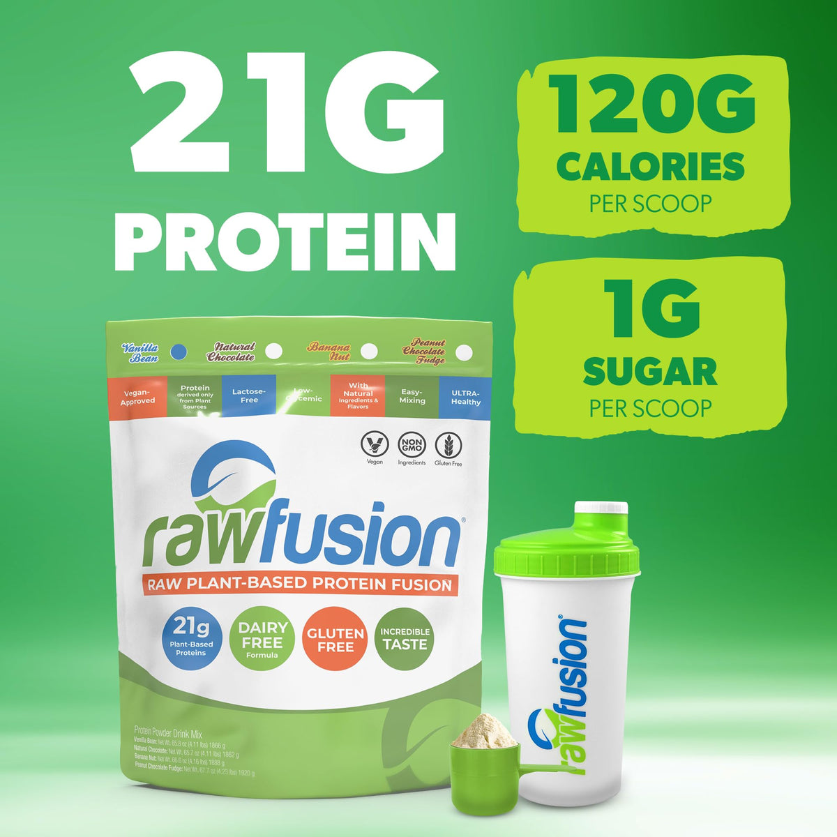 Vegan Protein Powder Vanilla Bean 60 Servings R39419