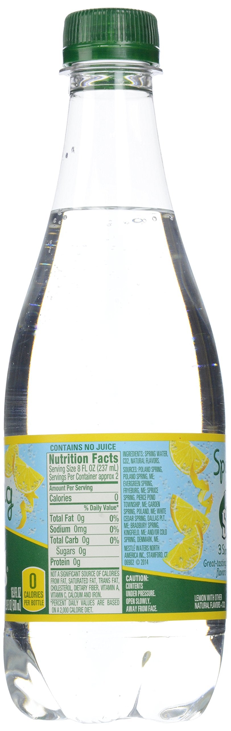 Sparkling Spring Water Lemon 16.9 oz 24 Count T200526