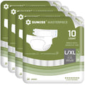 Adult Diapers with Tabs, L/XL, White, 40 Count R666736