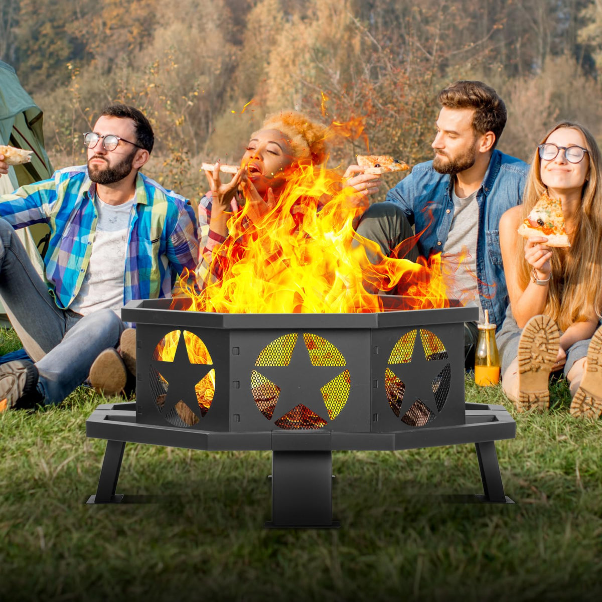 32 inch Fire Pit with Fire Poker X440
