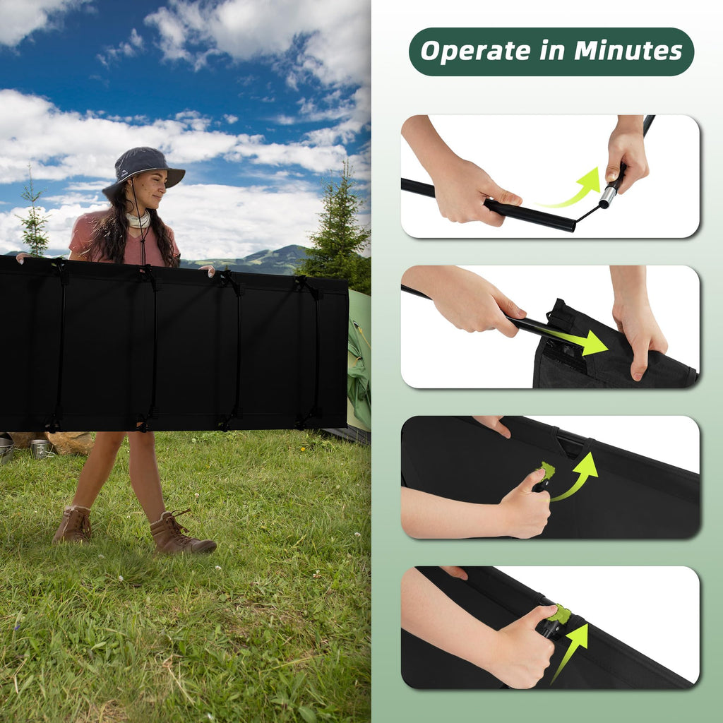 28" Extra Wide Portable Folding Camping Cot G1504