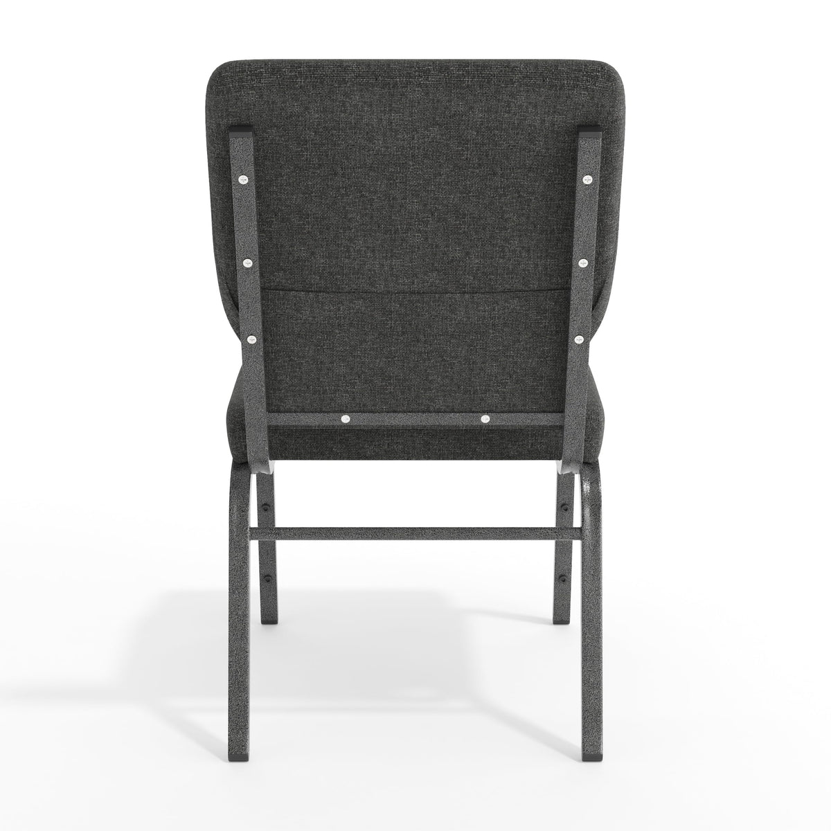 Dark Gray Fabric Stacking Church Chair 4 Pack B41853