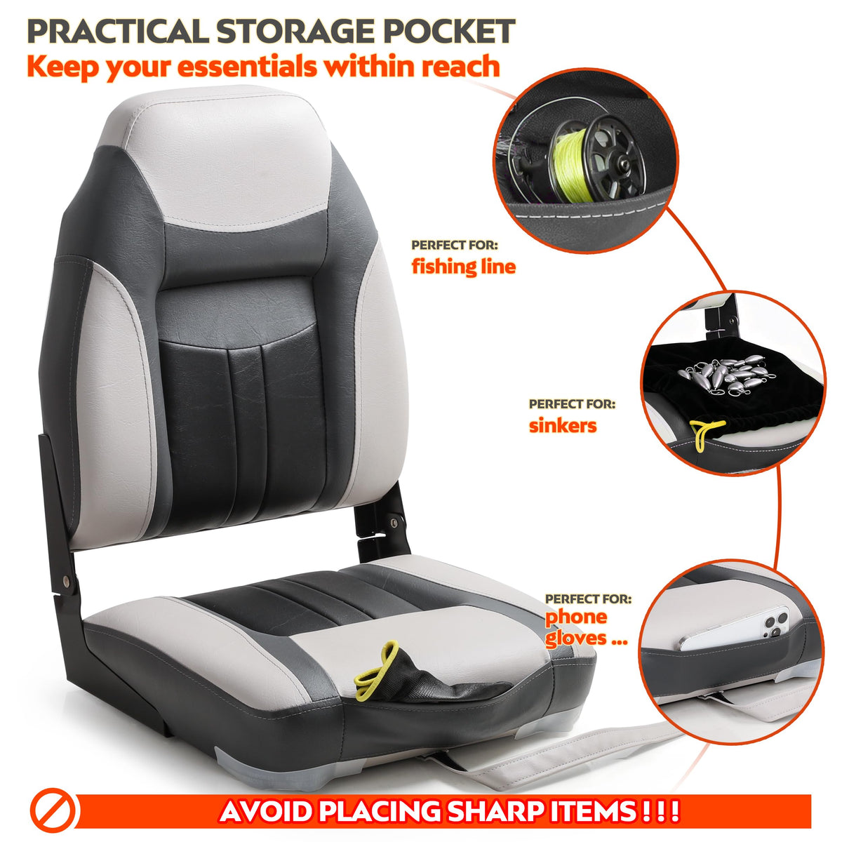 Folding Fishing Boat Seat L132765