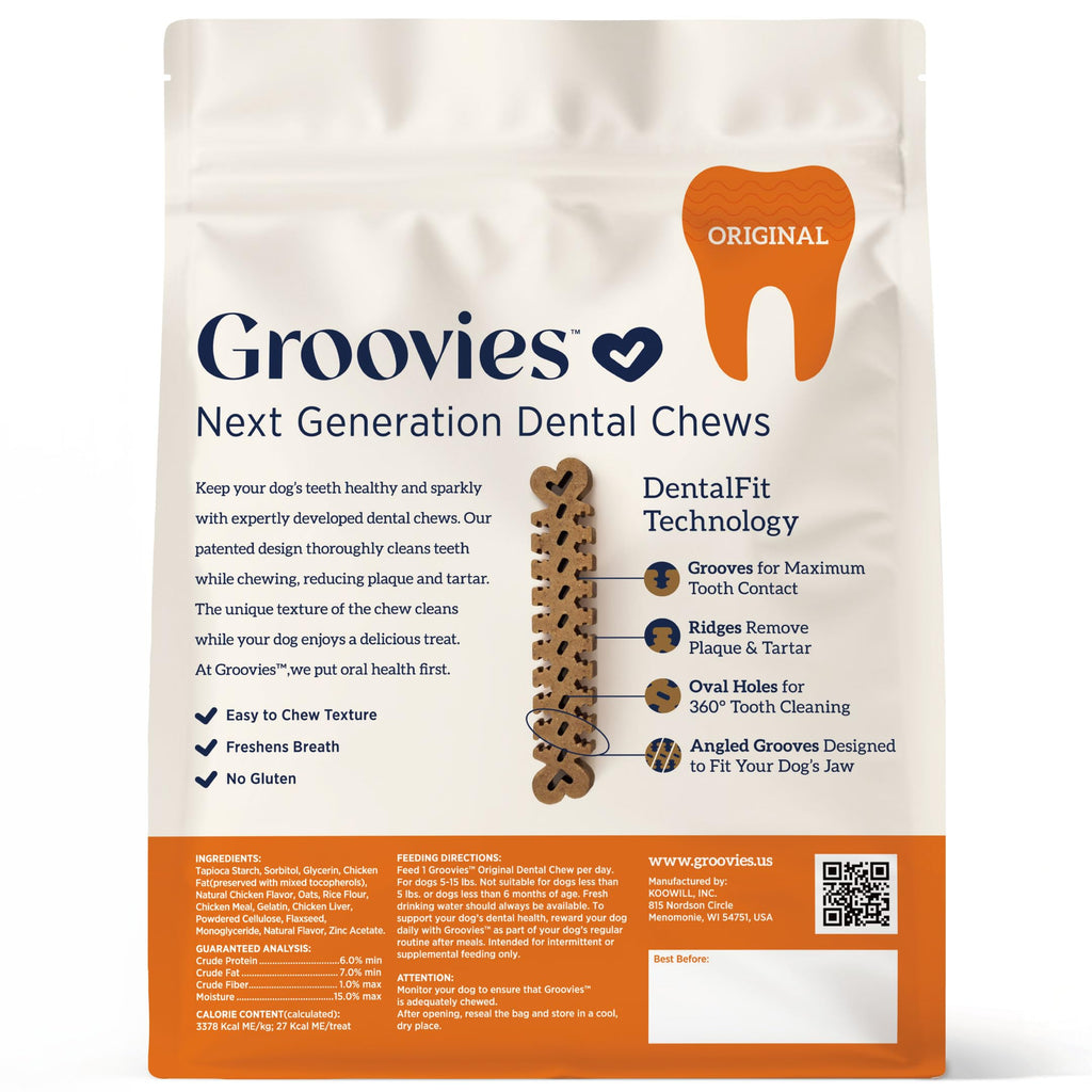 Small Flexible Dog Dental Chews 22Ct W81535