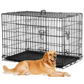 48 Inch Foldable Metal Wire Dog Crate with Tray A16161