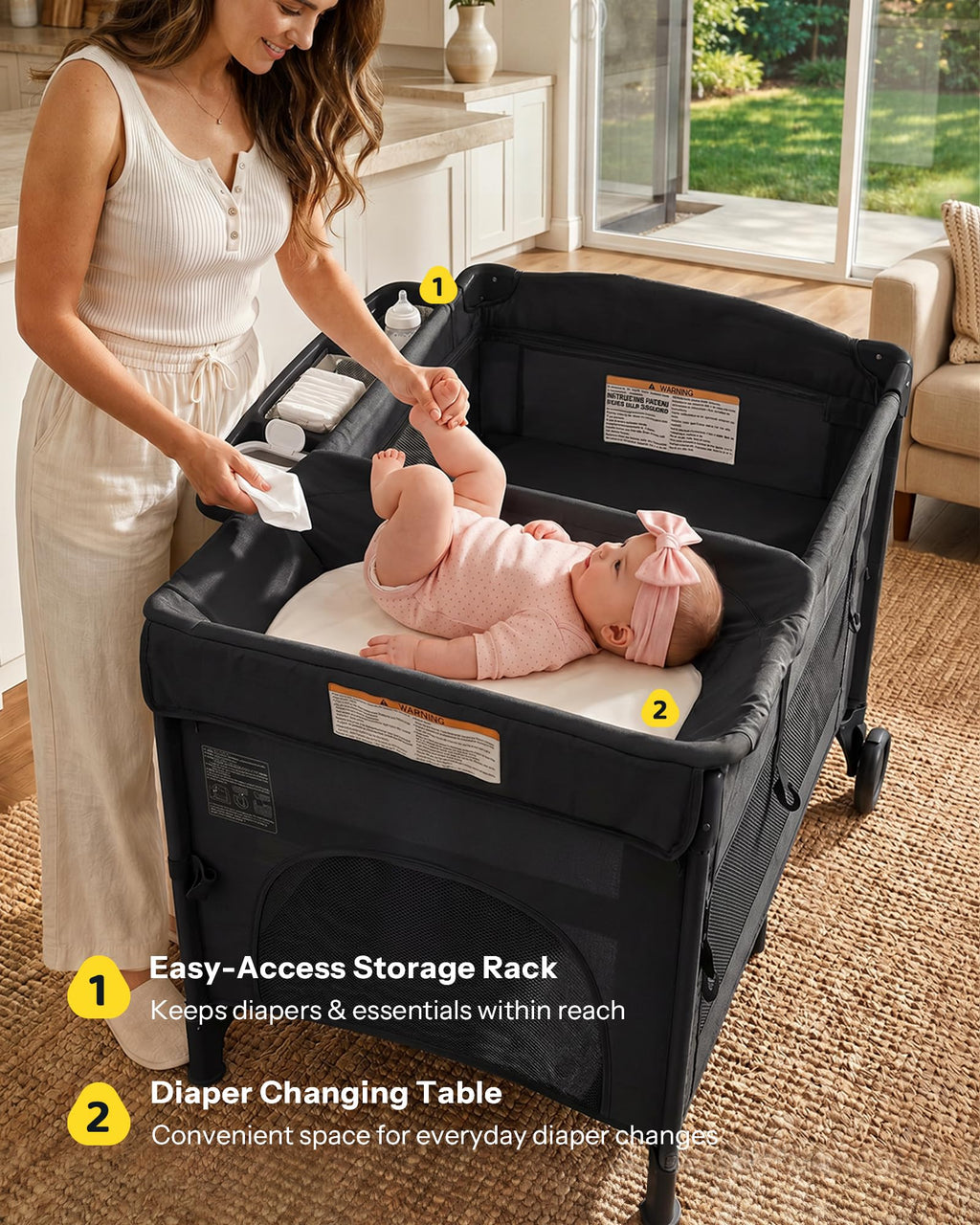 6 in 1 Foldable Playard U980