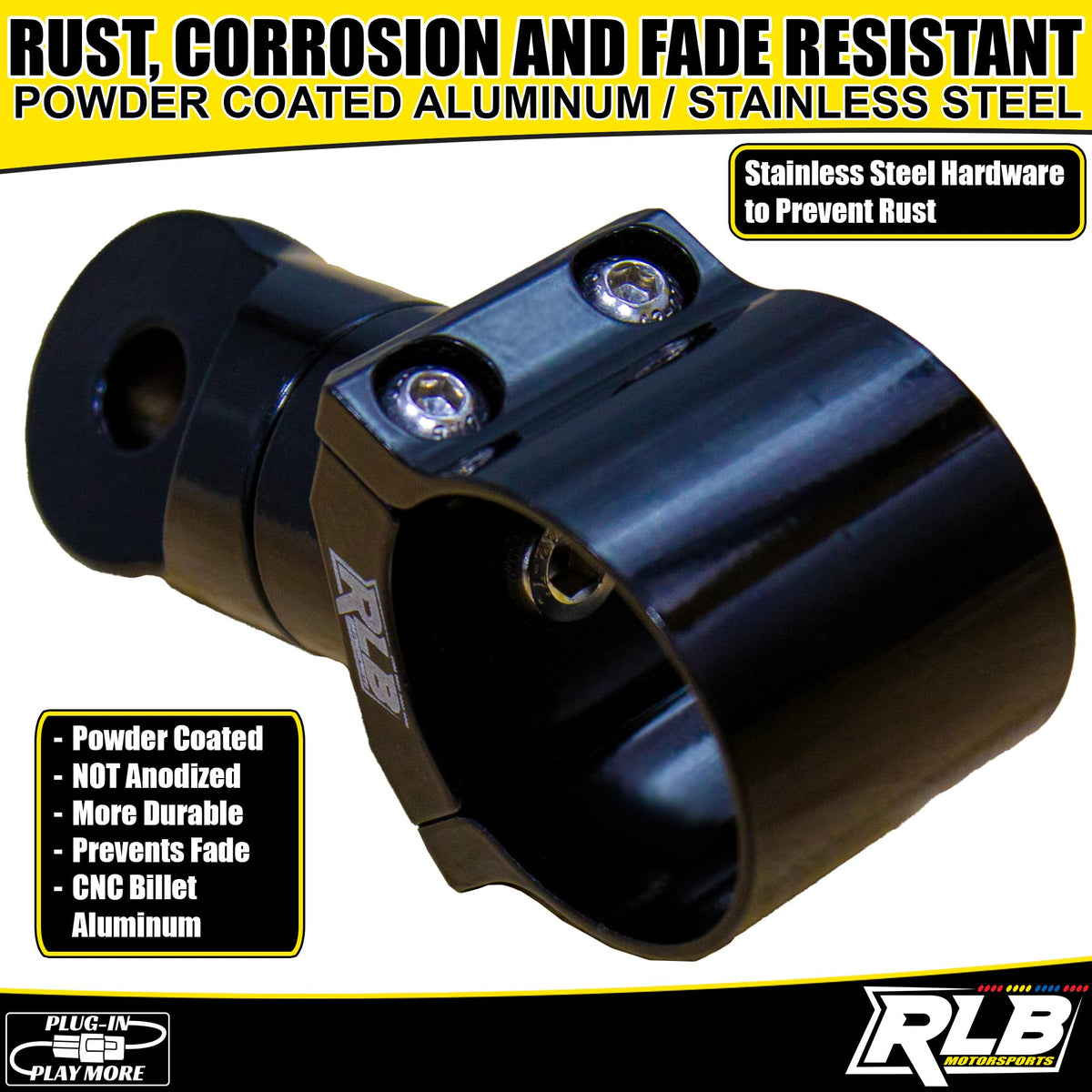 1.875" Whip Light Flag or Roll Bar Mount UTV Accessories Q2700