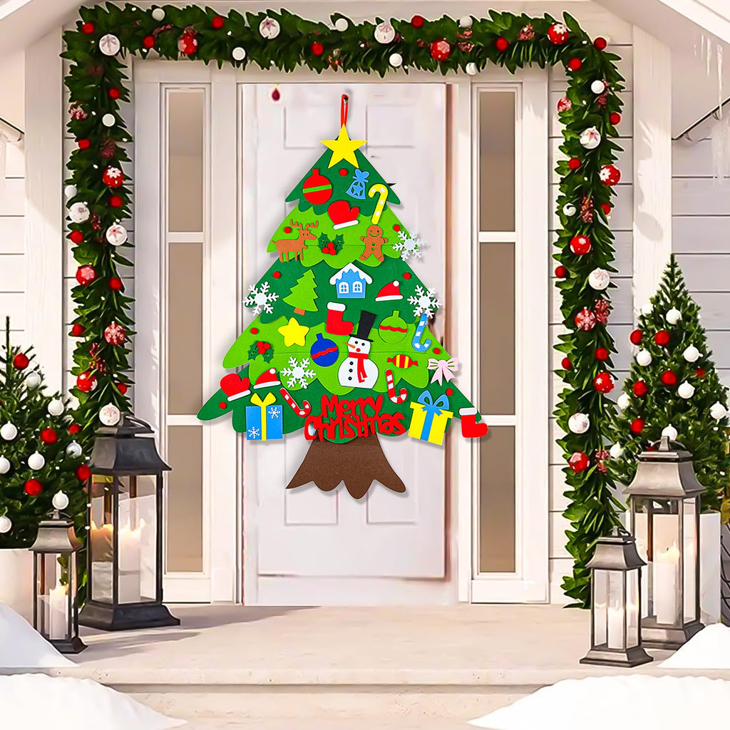 3.15 FT Lighted Felt Christmas Tree X351