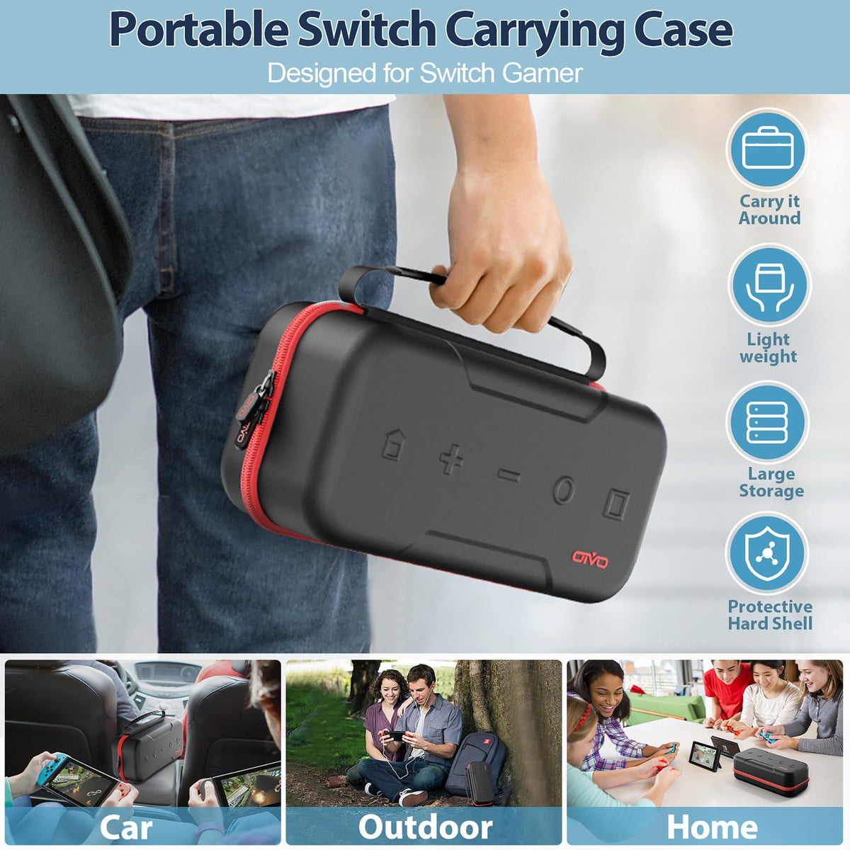 Switch OLED Carrying Case with 20 Games G528617