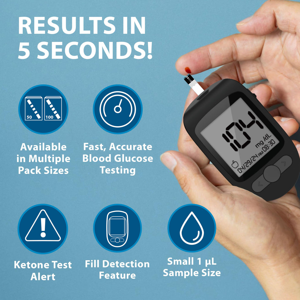 Blood Glucose Test Strips, 200 Count V745