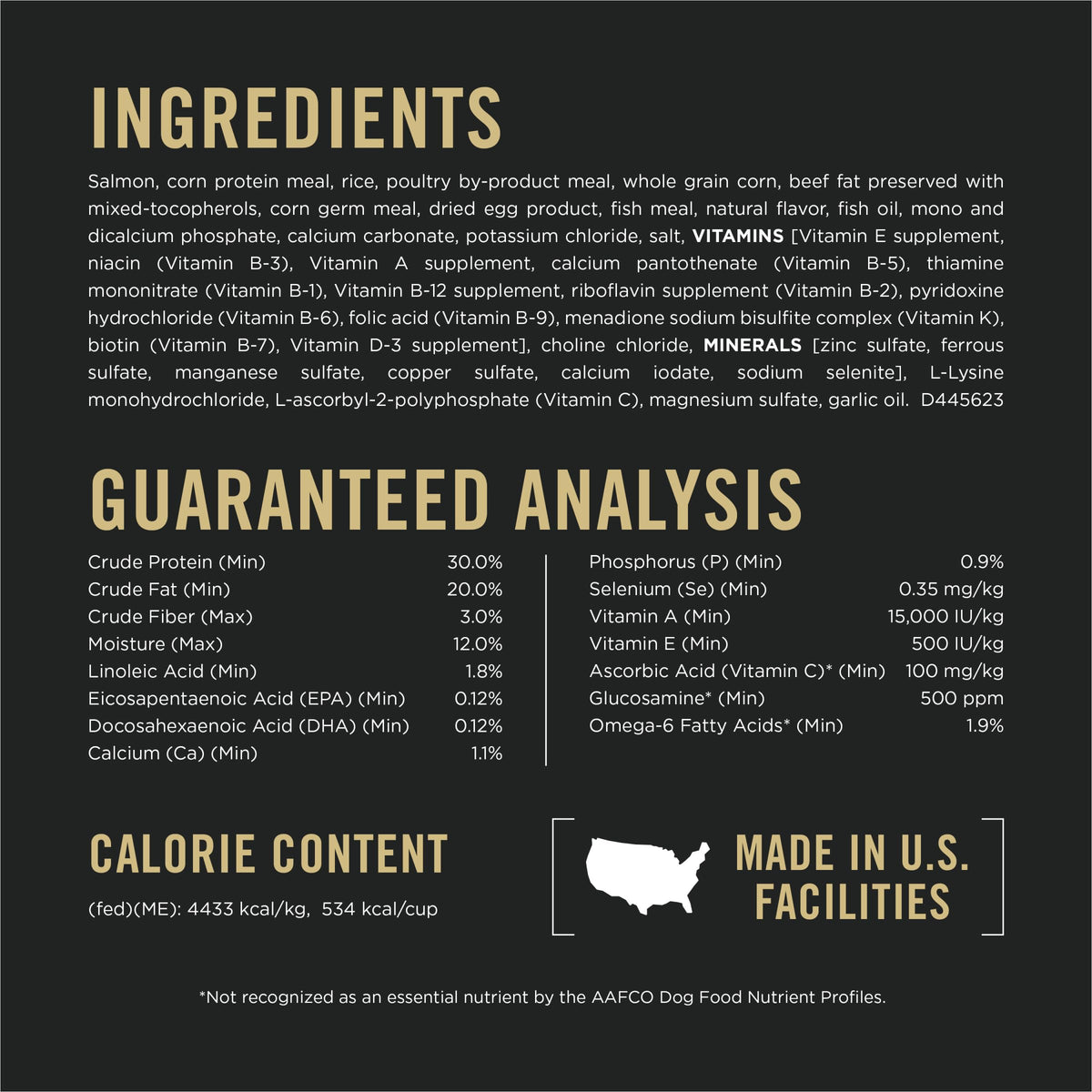 Salmon High Protein Dry Dog Food J86994