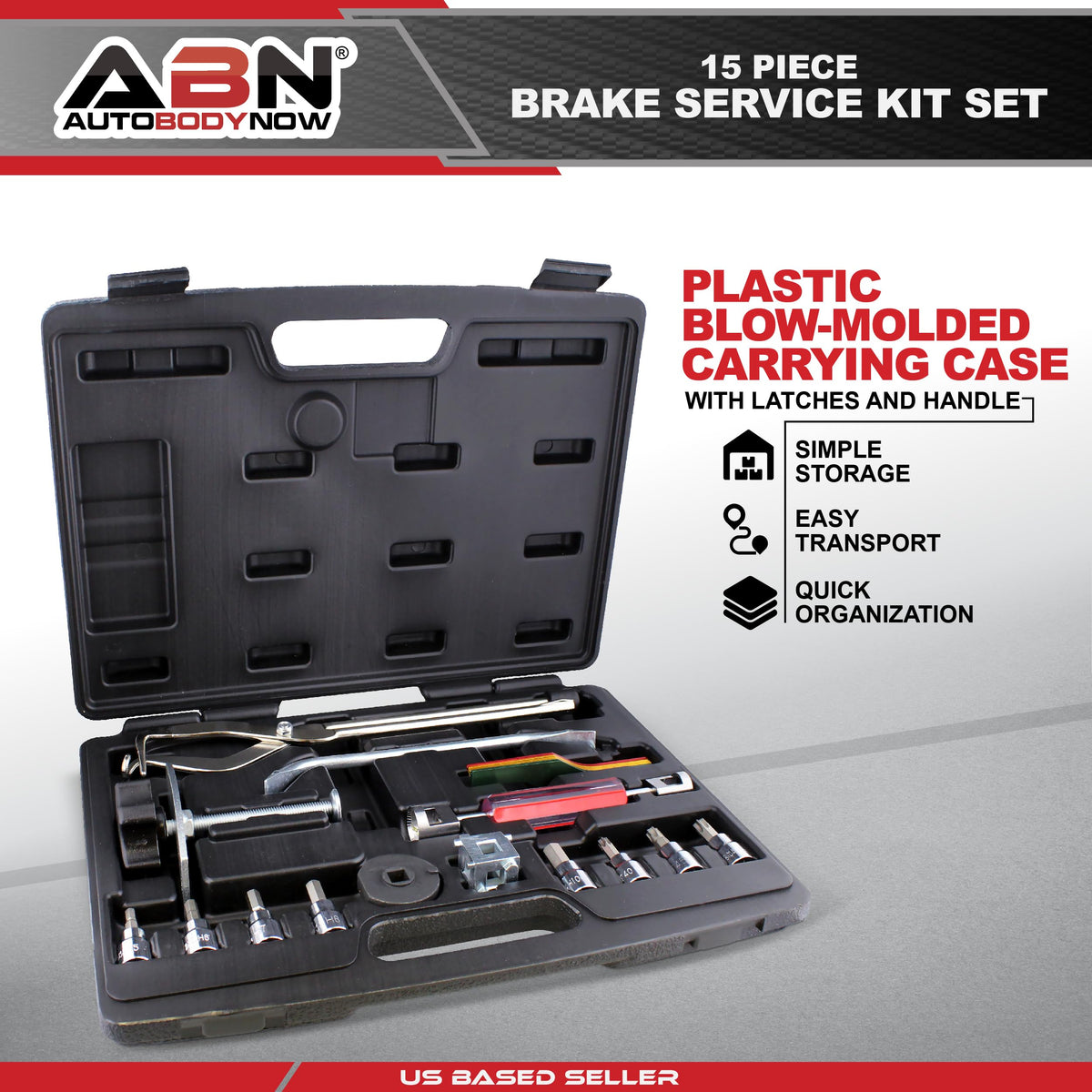 15-Piece Brake Kit with Brake Caliper Tool B96792