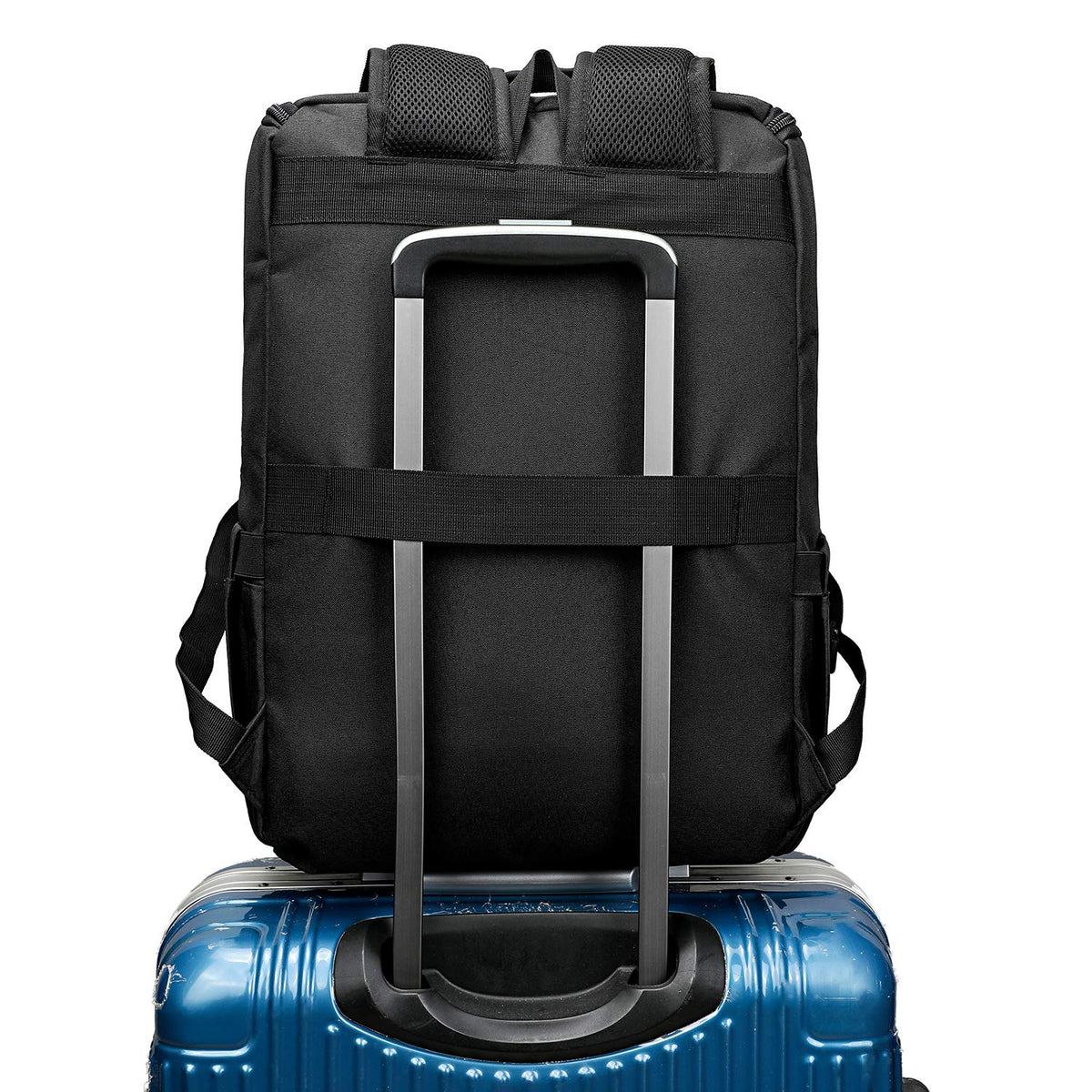 Vintage Laptop Backpack with USB Charging Port Fits 15.6 Inch Black F731507