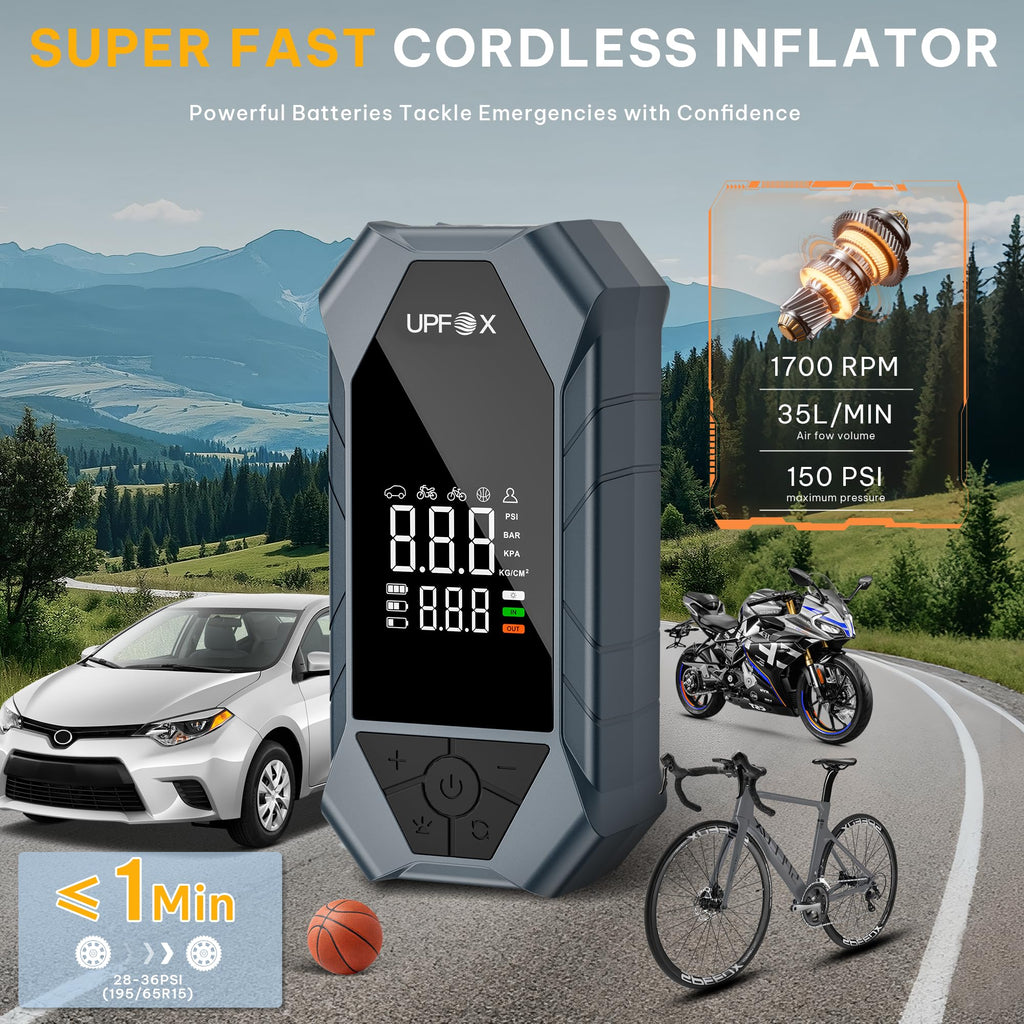 Portable Air Compressor 150PSI Digital Tire Inflator D90628
