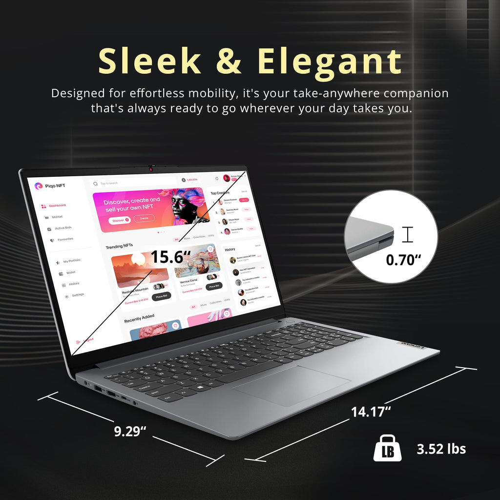 15.6" FHD Touchscreen Laptop, Intel i3, 8GB RAM, 256GB SSD, Gray C538872