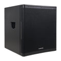 18" 1600W Powered PA/DJ Subwoofer with Class-D Amplifier, Birch Plywood, Black A5754