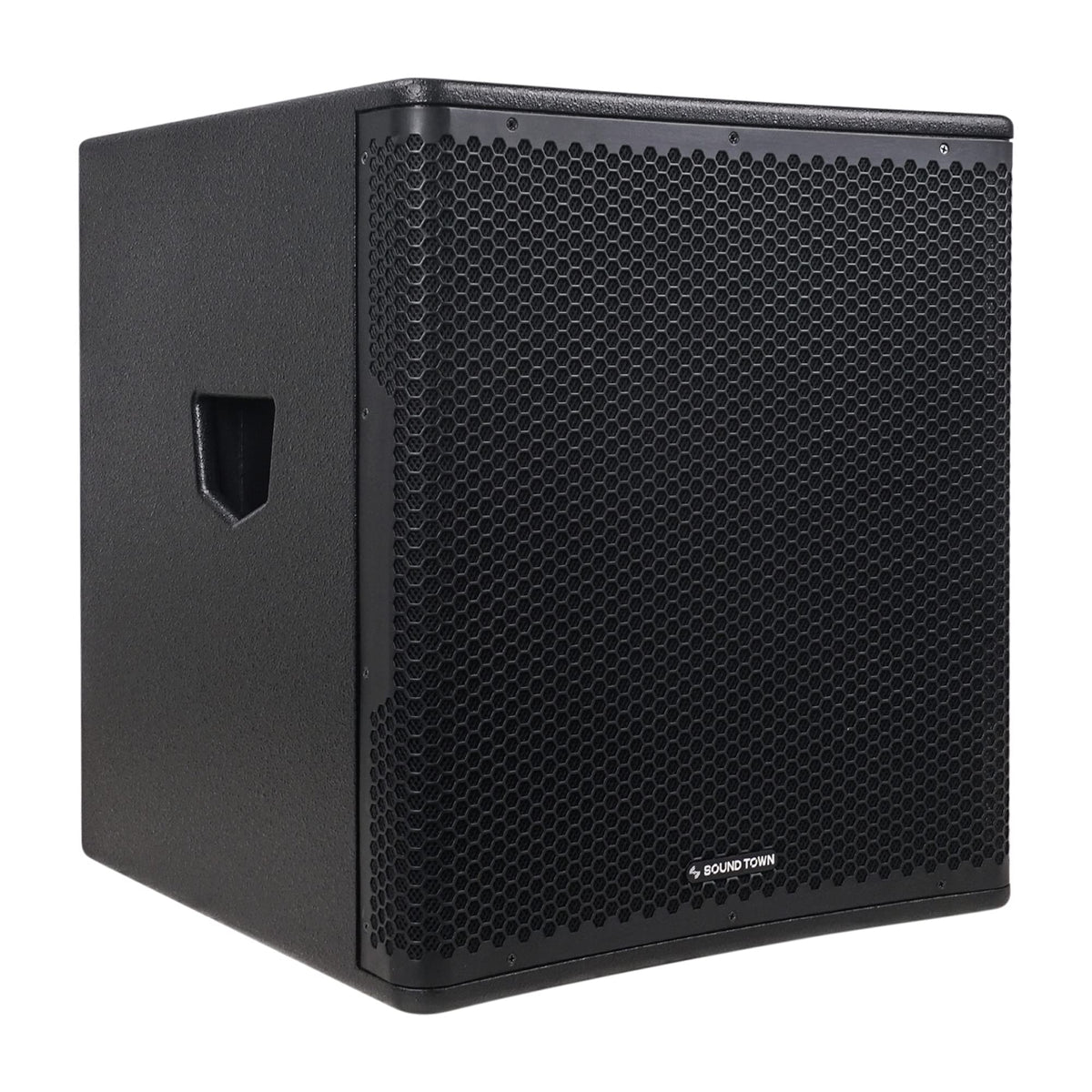 18" 1600W Powered PA/DJ Subwoofer with Class-D Amplifier, Birch Plywood, Black A5754